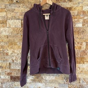 American Giant Mid-weight Full Zip Eggplant Hoodie